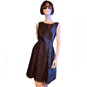 Taylor Black Formal Dress w/ Front Bow Detail, Size 8